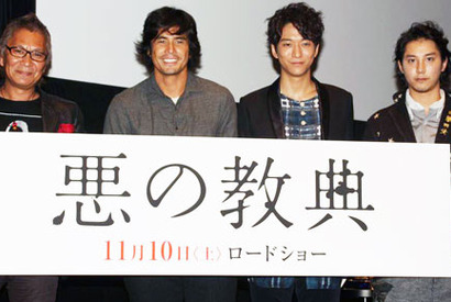 伊藤英明、『悪の教典』トークショーで、ビール片手に自由奔放な姿をファンに披露！ 画像