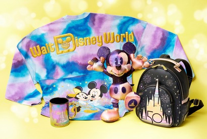 【海外ディズニー】フロリダディズニー50周年グランドフィナーレのグッズが、ディズニーストアに新登場！魔法のように輝くオーロラカラーがポイント 画像