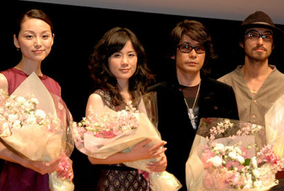 『紙屋悦子の青春』原田知世、永瀬正敏、松岡俊介、本上まなみ舞台挨拶 画像