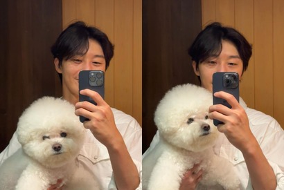 俳優パク・ソジュン、愛犬シンバとの“癒されるツーショット”に大反響「2人とも大好き」【PHOTO】 画像