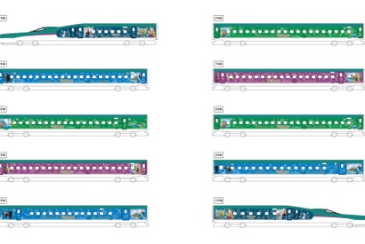 【ディズニー】新幹線がファンタジースプリングスの特別デザインに！特別車両「Magical Journey Shinkansen」10月10日より運行 画像