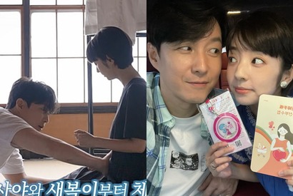 18歳年下の日本人女性と結婚した俳優シム・ヒョンタク、妊婦の妻に朝からキス＆ハグ！結婚後の変化は？ 画像