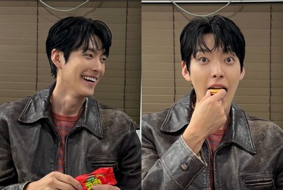 俳優キム・ウビン、無邪気な笑顔が「可愛すぎる」と話題！お菓子を頬張るギャップにやられる【PHOTO】 画像