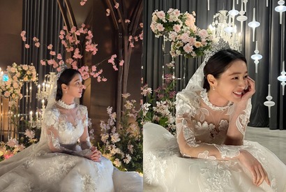イ・ビョンホンも思わずもう一度プロポーズ!?女優イ・ミンジョン、圧巻のウエディングドレス姿【PHOTO】 画像