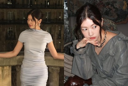 『となりのMr.パーフェクト』女優チョン・ソミンの“優雅な”ディナータイム。細いウエスト引き立つドレス姿に注目！【PHOTO】 画像