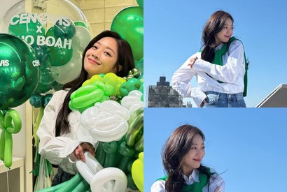 キム・スヒョンのせいで新作は蔵入りだが…女優チョ・ボア、約4カ月ぶりの明るい近況【PHOTO】 画像