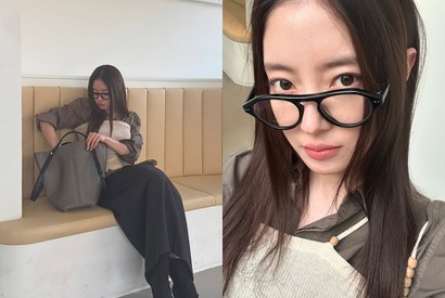女優イ・セヨン、眼鏡越しに漂う知的さに“ドキッ”。レイヤードスタイルに反響【PHOTO】 画像