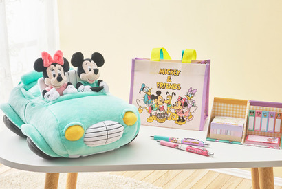 「ミッキー＆フレンズ」のステーショナリーが登場！レトロアートなティッシュボックスカバーも 画像