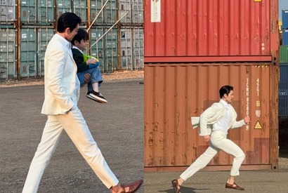 俳優キム・ウビン、“彼女も惚れ直す”強い体幹と抜群のフィジカルを披露「脚だけで2メートルありそう」【PHOTO】 画像