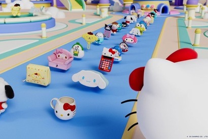 「サンリオ」キティやシナモン、マイメロ、プリン、クロミたちの1000種類以上の“グッズ”がパズルゲームに！ 2025年夏配信 画像