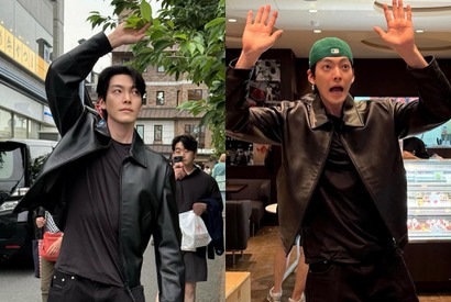 キム・ウビン、日本で撮られたお茶目な姿にほっこり「かわいさ漏れまくりです」【PHOTO】 画像
