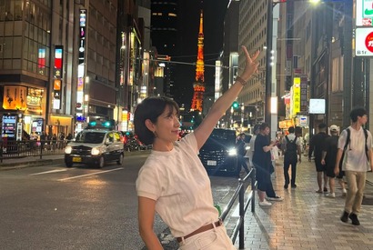 パク・シネ、東京で撮られた“大学生ビジュ”がすごい！旅行に行きたくてウズウズ!?【PHOTO】 画像