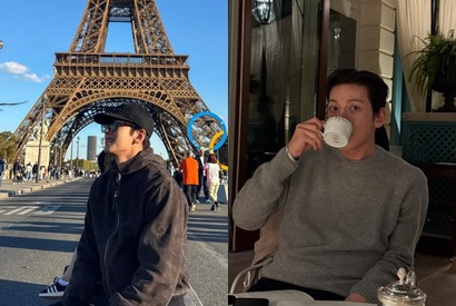 チ・チャンウク、パリでも輝くイケメンぶり！まるで“彼女目線”のオフショットに反響【PHOTO】 画像