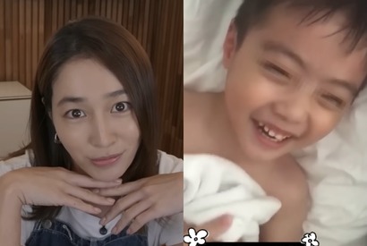 女優イ・ミンジョン、“夫にそっくりな”息子の映像を追加公開！「面白いのいっぱいあるので」 画像