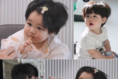 俳優シム・ヒョンタクの愛息ハルちゃん、人生初のパスタに「ルンルン」 画像