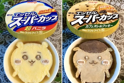 ちいかわがスーパーカップに!? 200種類作った“アイスアート”の達人の技に「商品化してほしい！」の声 画像