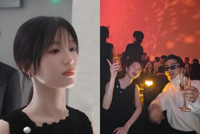女優コ・ユンジョン、ク・ギョファンとお酒を手に笑顔…！シャネルのイベントで見せた“自然体の魅力”【PHOTO】 画像