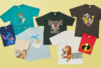 夏のコーディネートを彩る！ ミッキーマウスやスティッチなど、ディズニーキャラクターTシャツ発売 画像