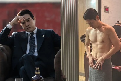 『エージェント・キム』で悪役を好演中のチュ・サンウク、鍛え上げられた腹筋を大公開！【PHOTO】 画像