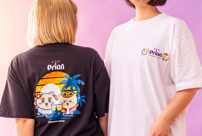 シーサー＆くりまんじゅうが乾杯！「ちいかわ」×オリオンビールデザインTシャツ発売 画像