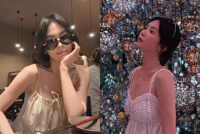 お忍びで日本に…！女優ソン・ヘギョ、夜の街でも隠しきれないオーラ【PHOTO】 画像