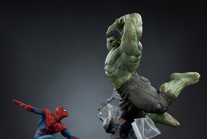 スパイダーマンとハルクのバトルシーンを立体化！1/10スケールスタチューが2027年7月発売へ 画像