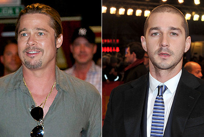 ブラッド・ピット＆シャイア・ラブーフ、キャンプ中にナチス集団に襲われる!? 画像