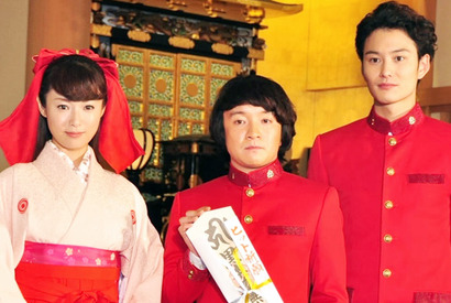 濱田岳＆岡田将生＆深田恭子、厳粛なヒット祈願の空気に冷や汗！ 画像