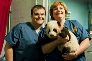 ジャック・ブラックがパンダの命名式に出席　授けた名前は役柄と同じ“ポー”！ 画像