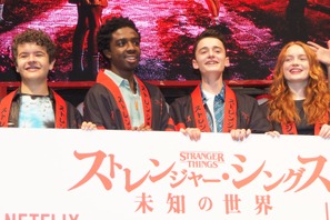 「ストレンジャー・シングス」キャスト来日！撮影現場はいつも「クレイジーで楽しい」 画像