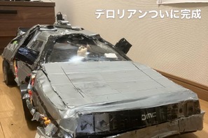 「最高の出来栄え」『BTTF』7歳が作ったデロリアンに3.8万いいね！ 圧倒的な作り込みに、大人たちも大興奮 画像