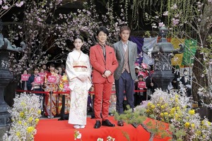 野村萬斎＆佐藤浩市＆森川葵、いけばな発祥の地・六角堂で完成奉告！ 『花戦さ』 画像