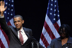 選挙資金調達でL.A.訪問のオバマ大統領を支持者のハリウッド・スターたちが歓迎 画像
