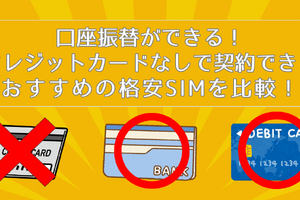 【2025年10月】クレカ不要！クレジットカードなしで契約できる格安SIM7選！クレカ以外のお支払い方法は？ 画像