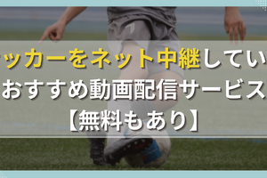 サッカーをネット中継しているおすすめ動画配信サービス10選！【無料もあり】 画像
