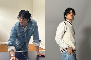 俳優コン・ユ、唯一無二の“可愛いおじさん”。ウェーブの髪型も似合う「顔天才」【PHOTO】 画像