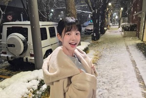 『チャングム』女優の娘イ・ユビがまるで“雪のプリンセス”。初雪の日の爽やかな美貌【PHOTO】 画像