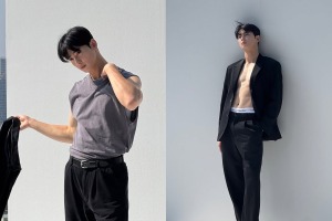 “顔天才” チャウヌの恍惚なプロポーション…腹筋あらわに都会男子のオーラ放つ【PHOTO】 画像