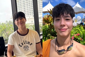 『おつかれさま』パク・ボゴム、顔と体のギャップがすごい…休暇中の写真に「目の保養」の声【PHOTO】 画像