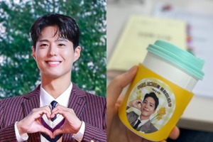 どういう関係？パク・ボゴムが『二度目のシグナル』撮影現場にコーヒーを差し入れ！“優しさに和む” 画像