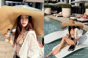 バンコクを訪れた『トンイ』女優パク・ハソン、大胆なビキニ姿で健康美を披露！【PHOTO】 画像