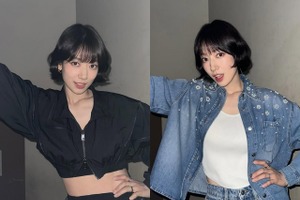 パク・シネ、日本での“愛らしい”舞台裏ショット。ボブヘアが似合いすぎる！【PHOTO】 画像