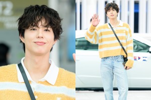 パク・ボゴム、まるで『グッドボーイ』のワンシーン？猛暑でも爽やかすぎる出国ショット【空港写真】 画像