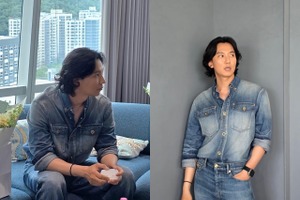 ロン毛にイメチェン!? 俳優キム・ナムギル、Netflix新作の配信控えて“抜群の存在感”【PHOTO】 画像