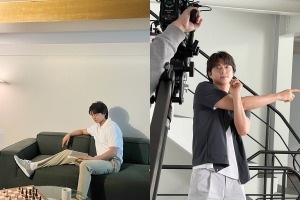 「世界一可愛い46歳」コン・ユ、スポーティー衣装で若々しさ全開！差し入れに興味津々【PHOTO】 画像