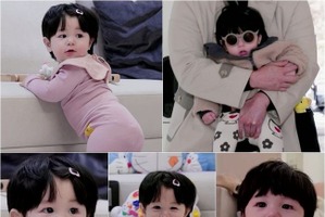 俳優シム・ヒョンタクの愛息ハルちゃん、“オールピンク”で可愛さ全開！【PHOTO】 画像