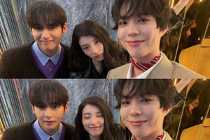 “これぞ眼福” パク・ボゴム、ペ・スジ、BTSのVの新しい豪華スリーショット誕生【PHOTO】 画像