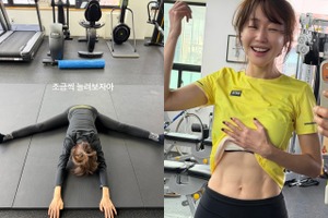 女優オム・ジウォン、48歳とは思えないバキバキの腹筋を公開！顔とのギャップに“びっくり”【写真】 画像