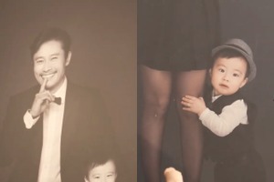イ・ミンジョン、息子・ジュヌくんの幼少期写真を公開！「夫イ・ビョンホンのミニバージョン」 画像