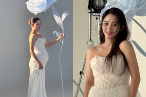 6月出産予定の女優ナム・ボラ、純白ドレス着用の臨月フォトを公開【PHOTO】 画像